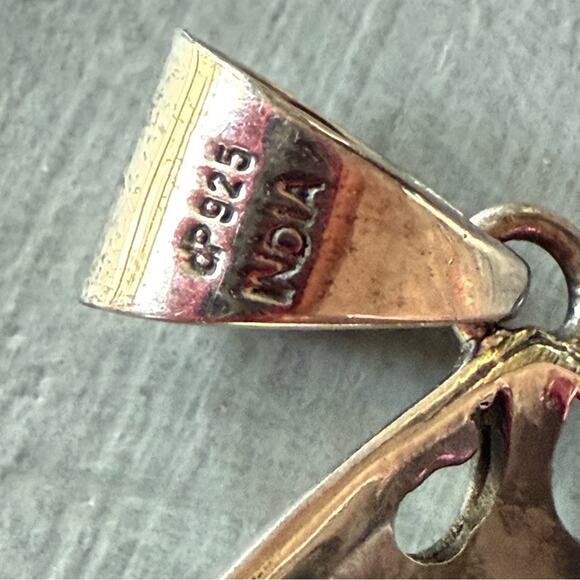 Doug Paulus 925 Sterling Silver Amethyst Pendant for a Necklace - Picture 3 of 6